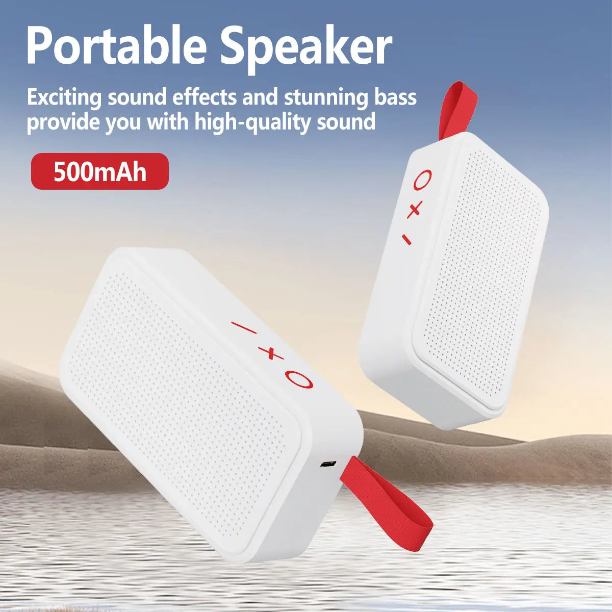 Outdoor Sports Audio Wireless Speaker Subwoofer ABS Support Bluetooth Call TWS Mode For Hiking Camping