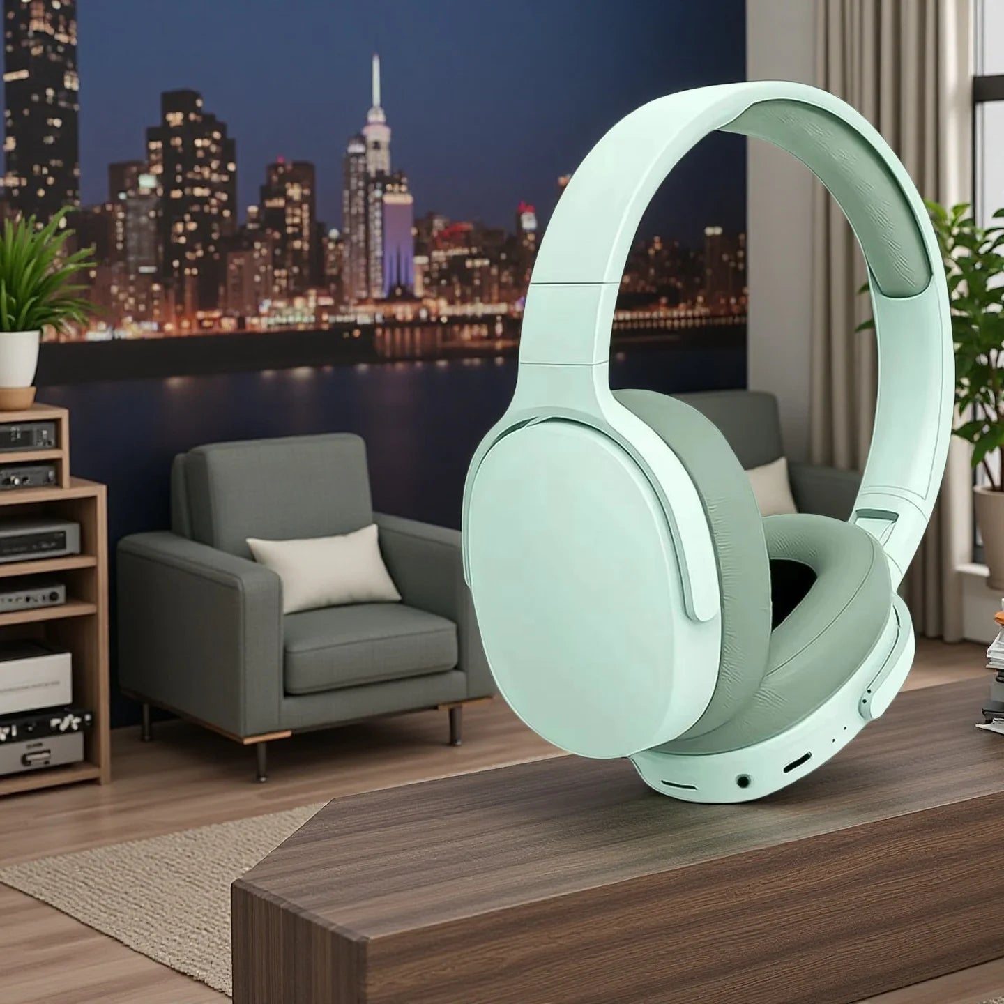 Fashion Bluetooth Wireless Headphones Over Ear Deep Bass Sports Stereo HiFi Long Battery Life Universal For All Devices